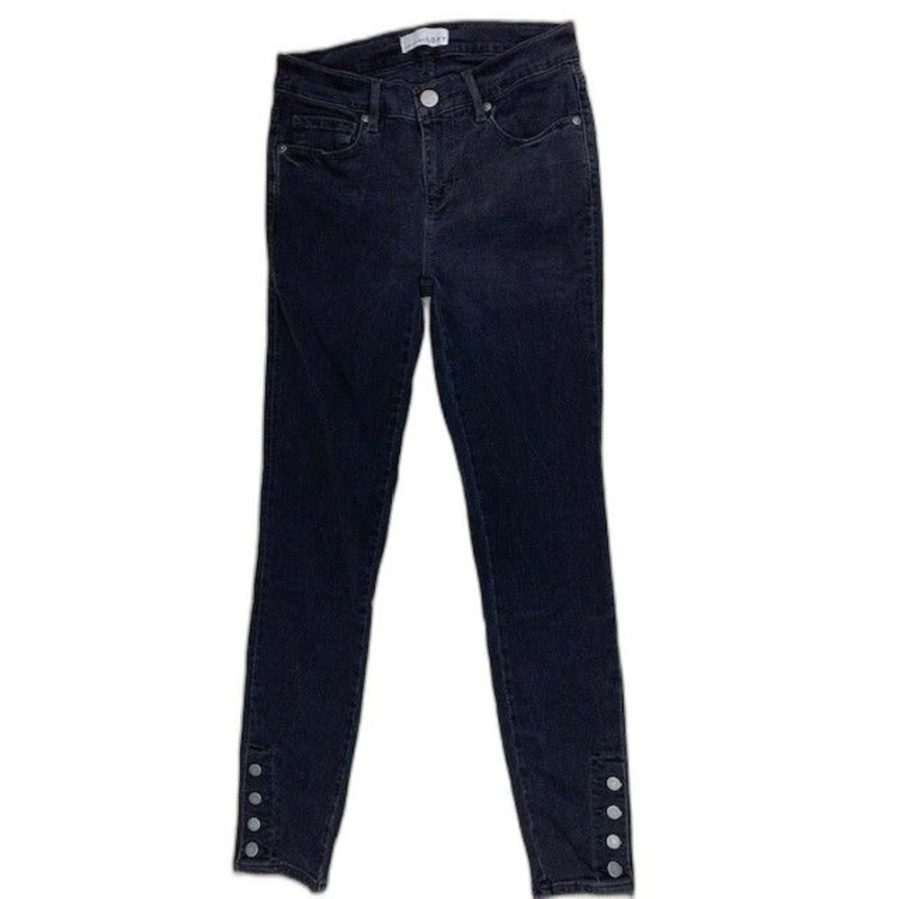 Loft Size 25 0 Womens Jeans Modern Skinny Stretch Black Low Rise